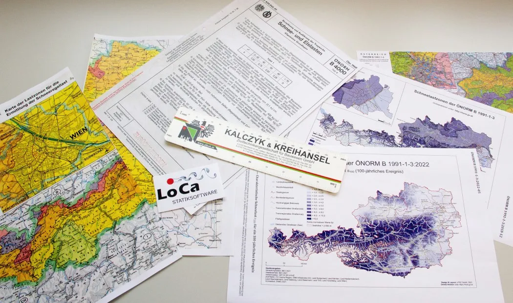 ÖNORMen zur Berechnung der Schneelast